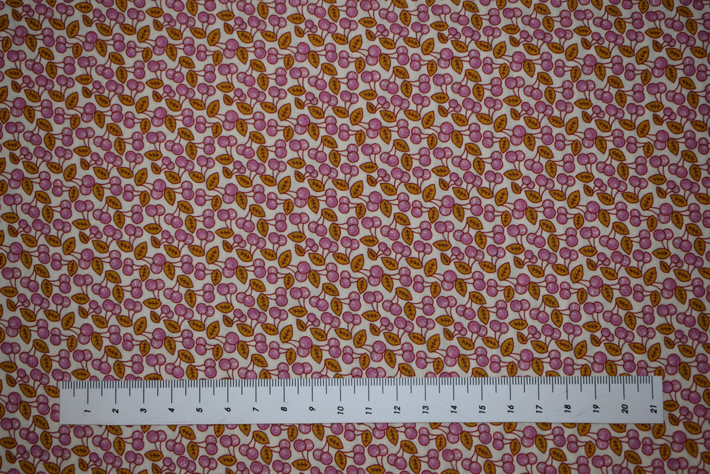 'Cherries' Vintage Seersucker - 2 Colourways