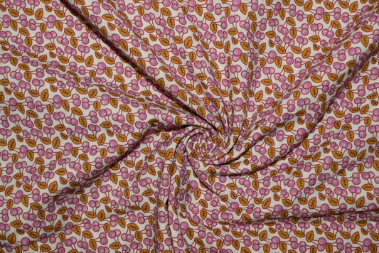 'Cherries' Vintage Seersucker - 2 Colourways