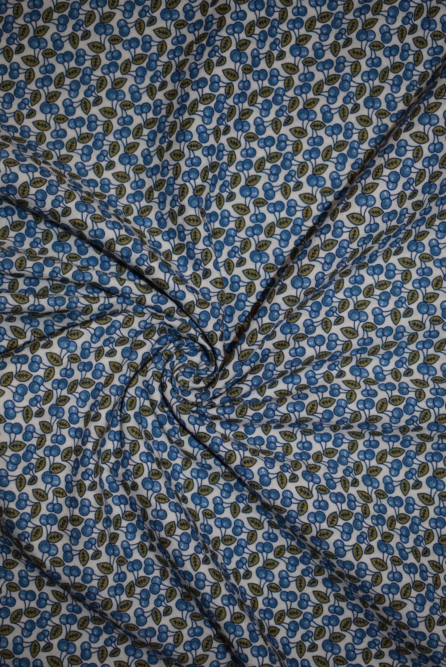 'Cherries' Vintage Seersucker - 2 Colourways