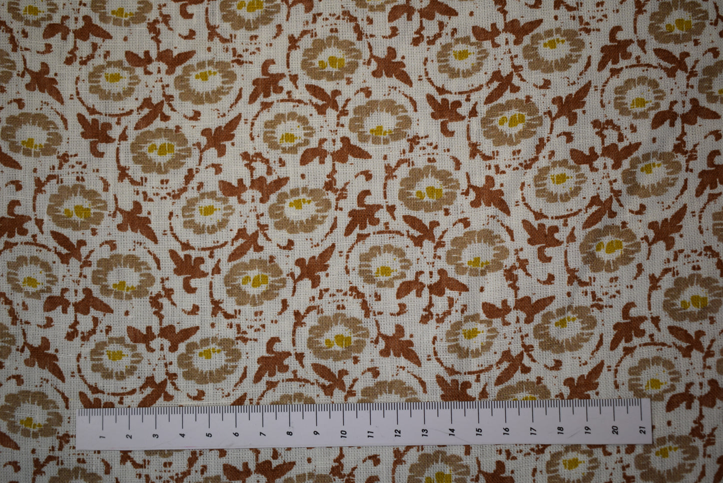 'Heidi' Linen Print - Rust