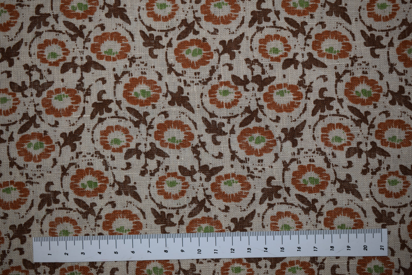 'Hiedi' Linen Print - Stone