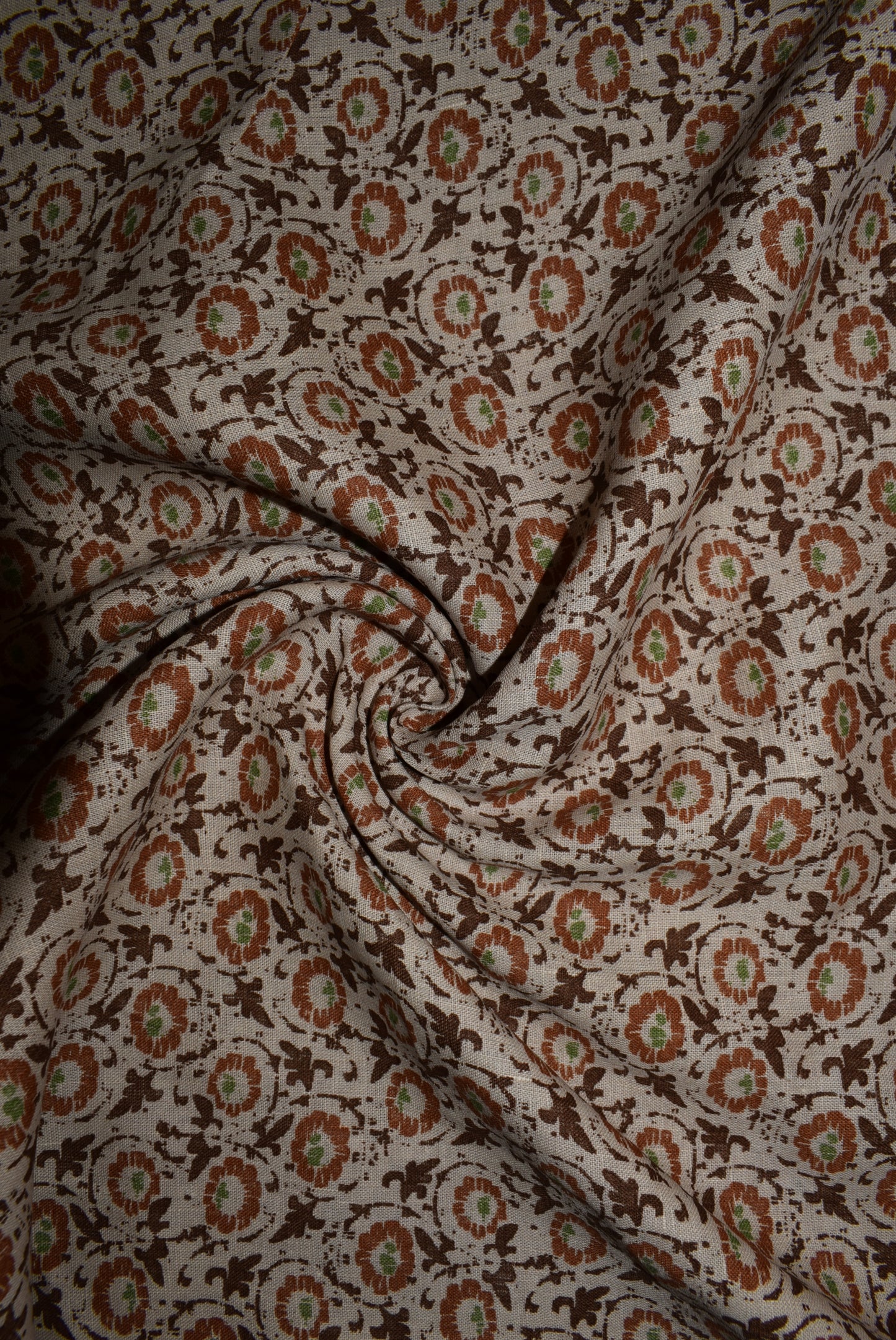 'Hiedi' Linen Print - Stone