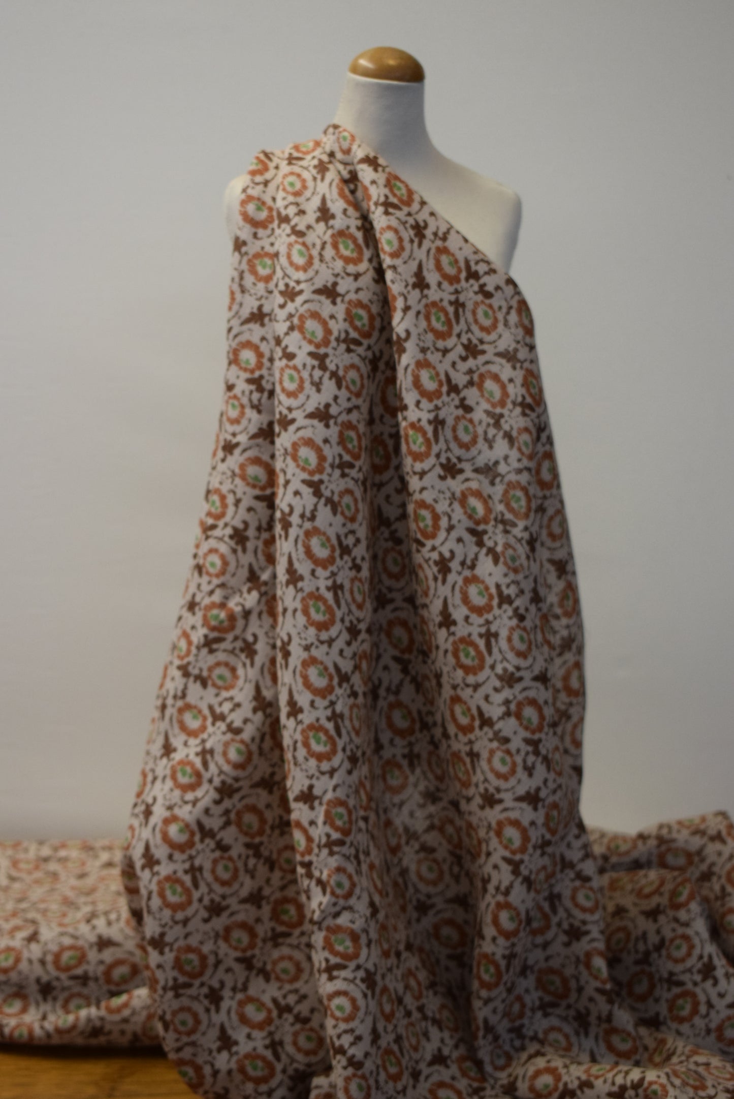 'Hiedi' Linen Print - Stone