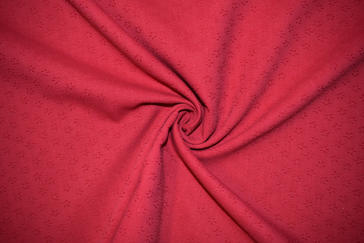 Raspberry Floral Dobby