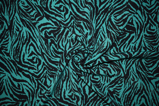 Emerald 'Animal-Swirl' Crépe