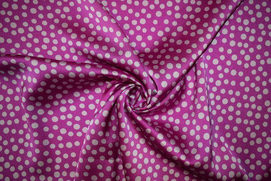 Lilac Spot 'Chirimen' Crépe