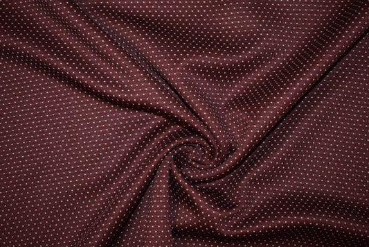 Ivory Spot on Wine Jersey