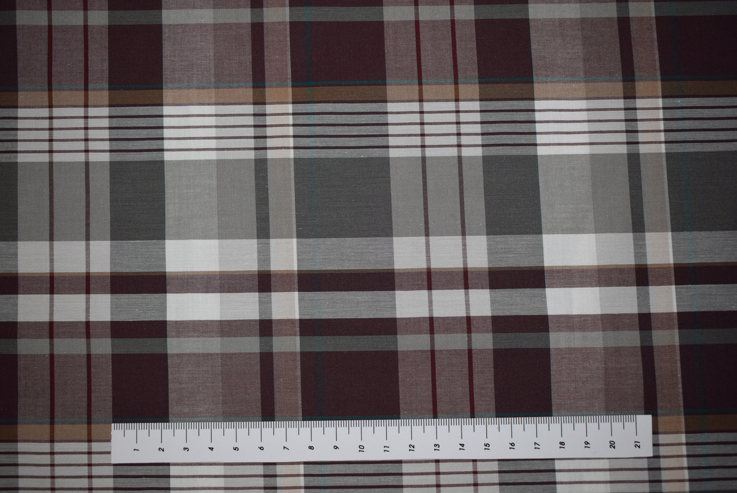 Mulberry/Grey Shirting Check