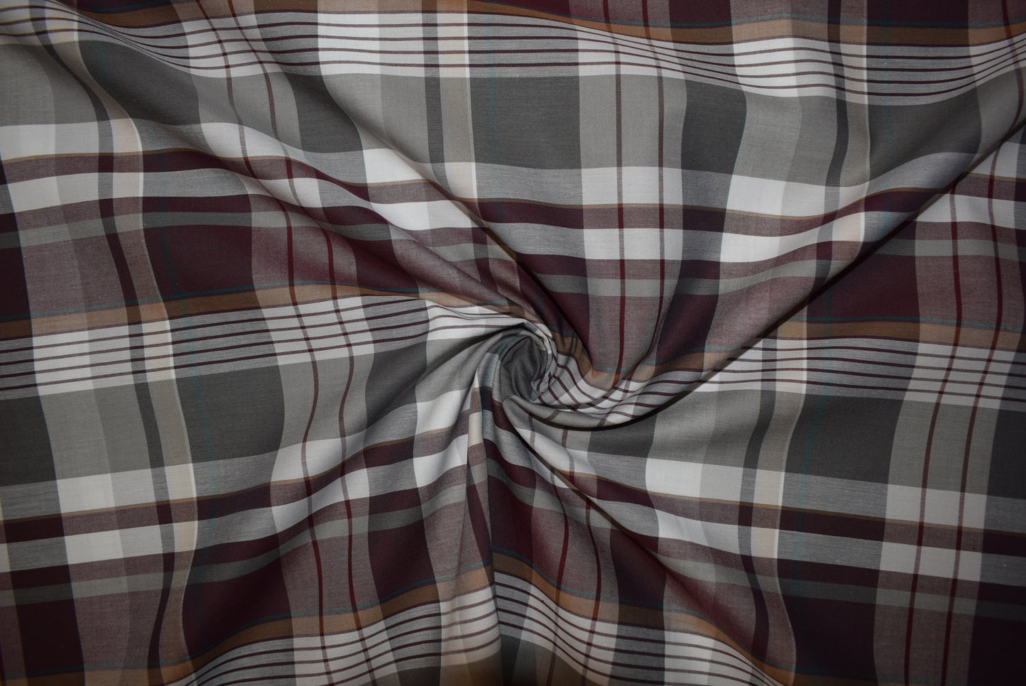 Mulberry/Grey Shirting Check