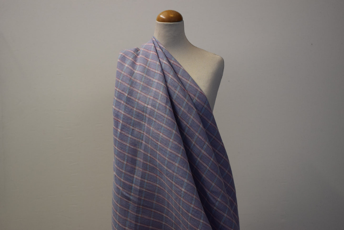 Lilac & Pink Linen Check
