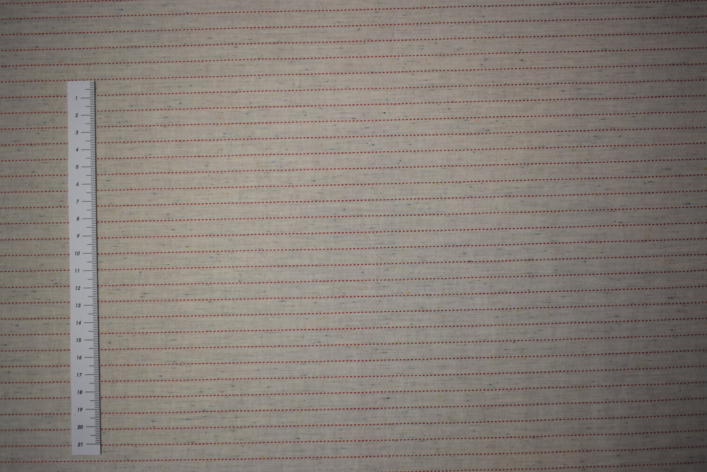Red Crosswise Stitch Stripe