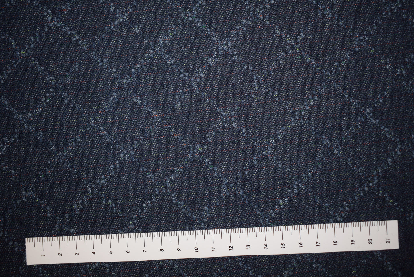 Quilt Effect Poly/Cotton Denim