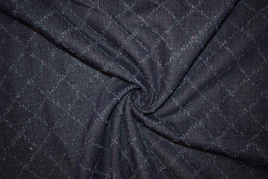 Quilt Effect Poly/Cotton Denim