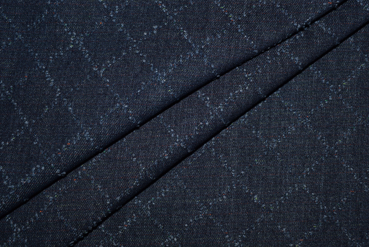 Quilt Effect Poly/Cotton Denim