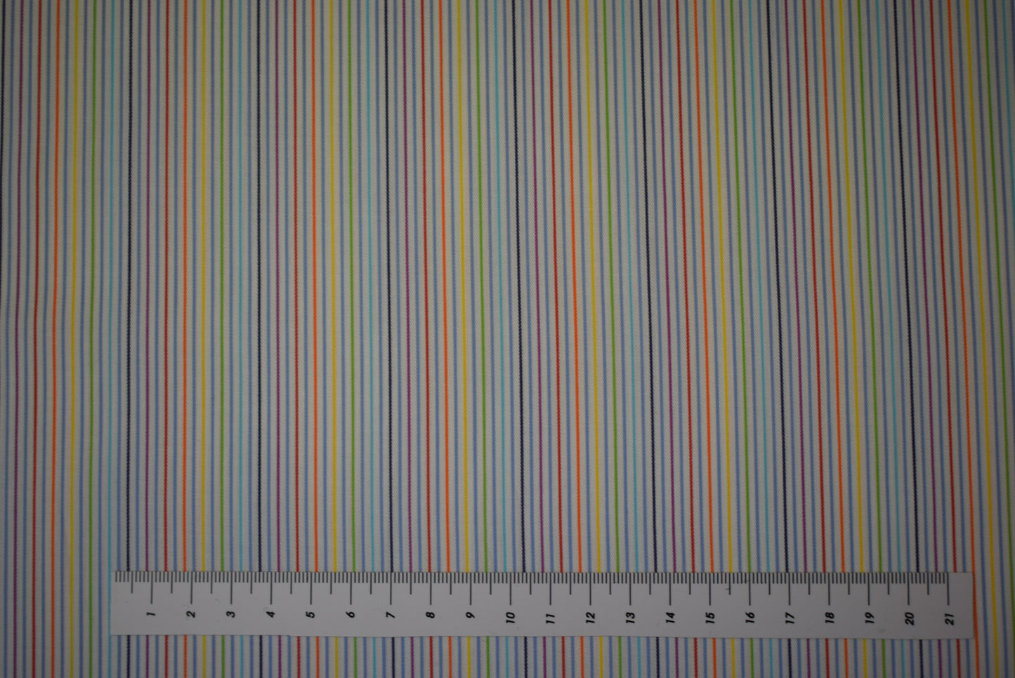 Multi Stripe Light Weight Cotton Twill