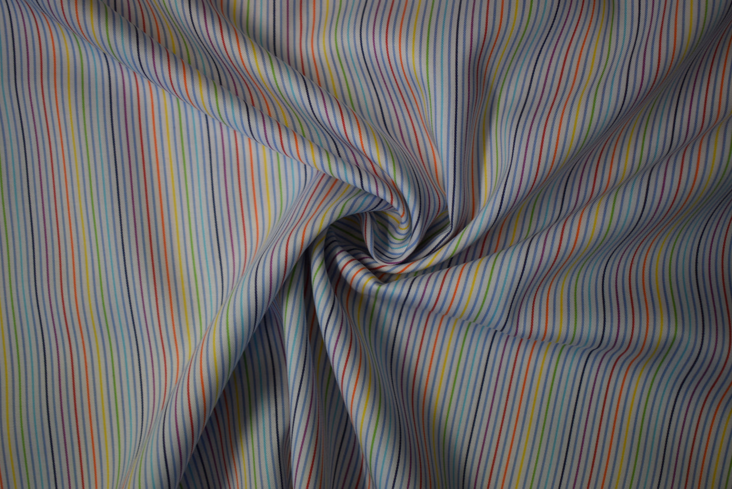 Multi Stripe Light Weight Cotton Twill