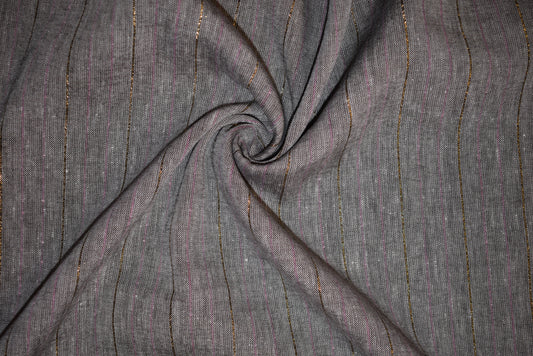 Lurex Stripe L/V - Brown