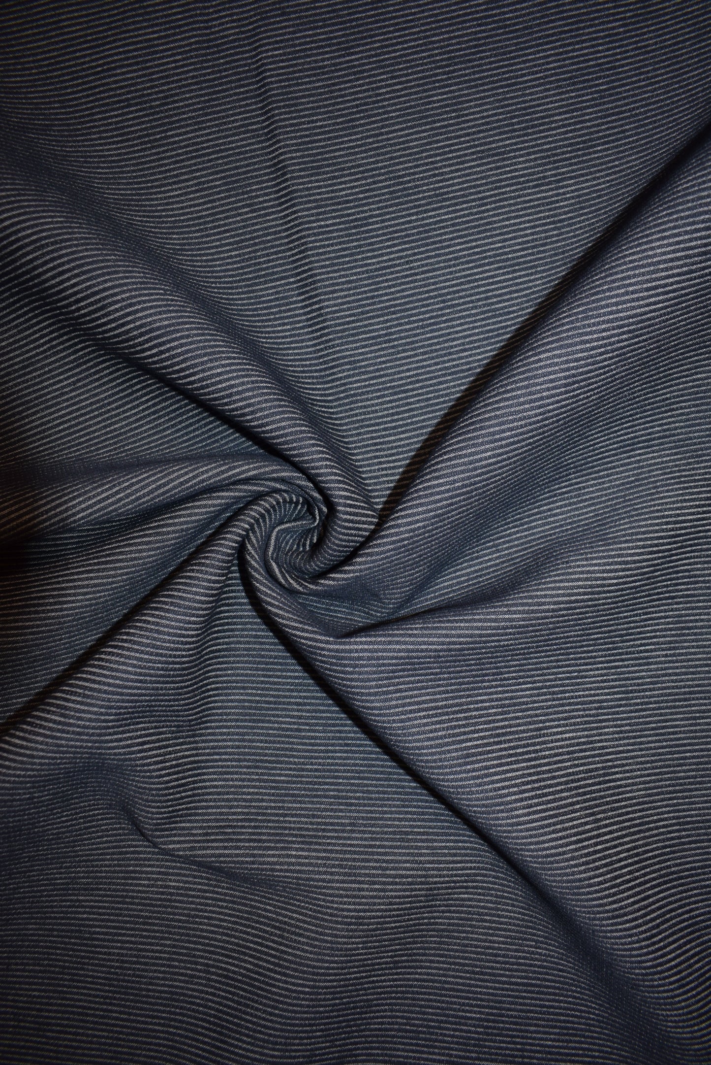 Pinstripe Stretch Denim
