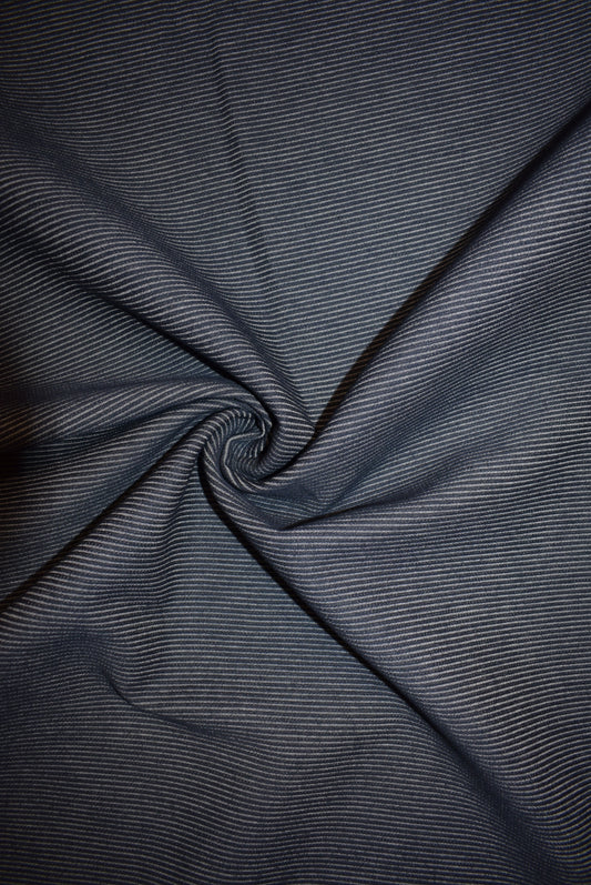 Pinstripe Stretch Denim