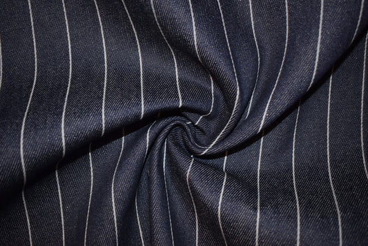 'Stoker' Printed Stripe Denim