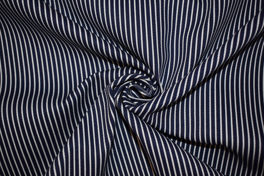 Printed 'Hickory Stripe' Twill
