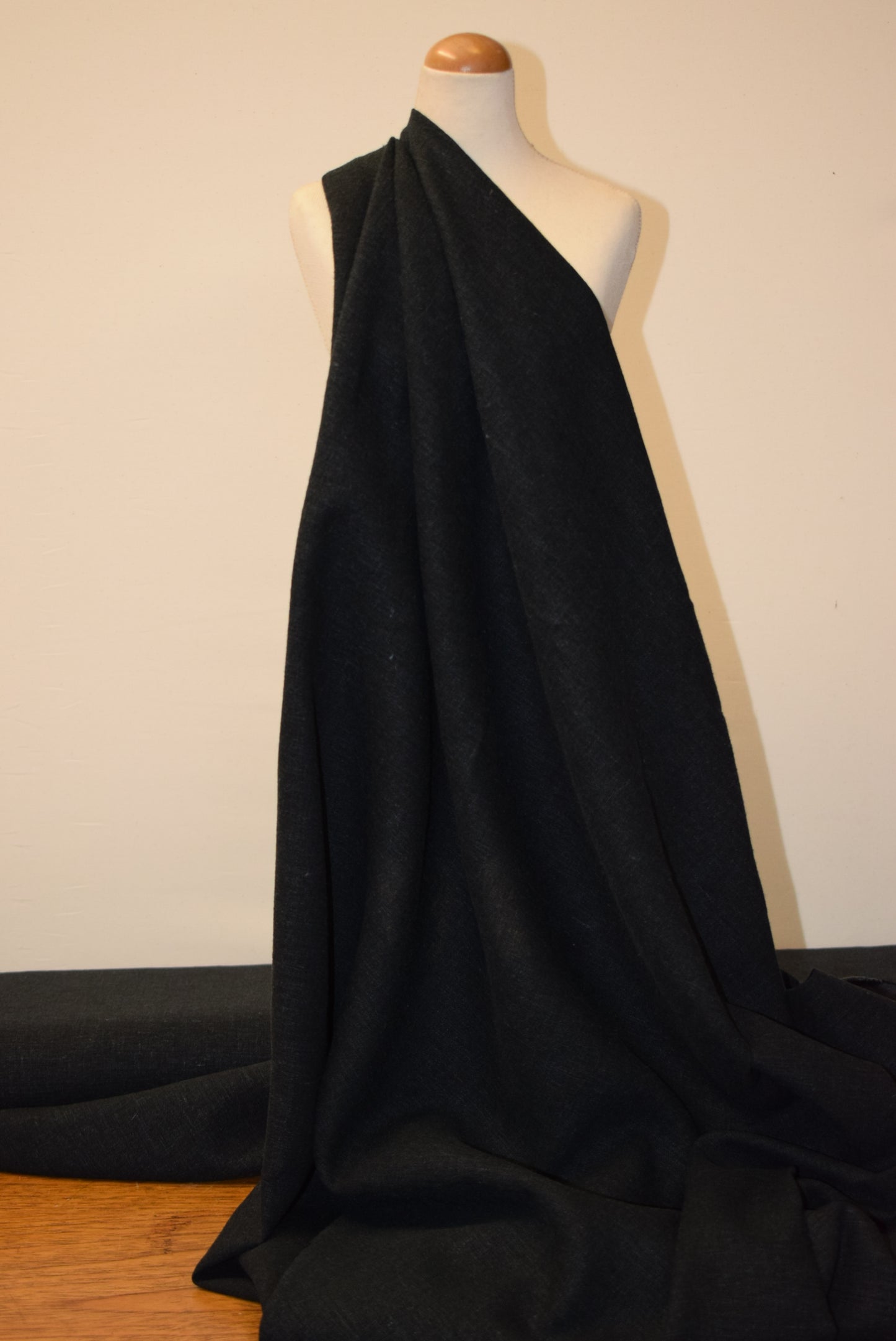 Charcoal Melange Linen & Viscose