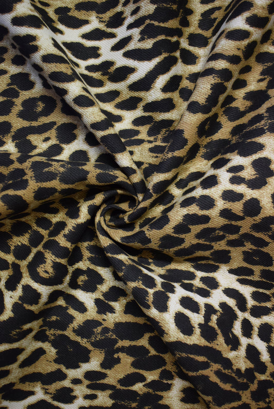 Leopard Print Cotton Drill