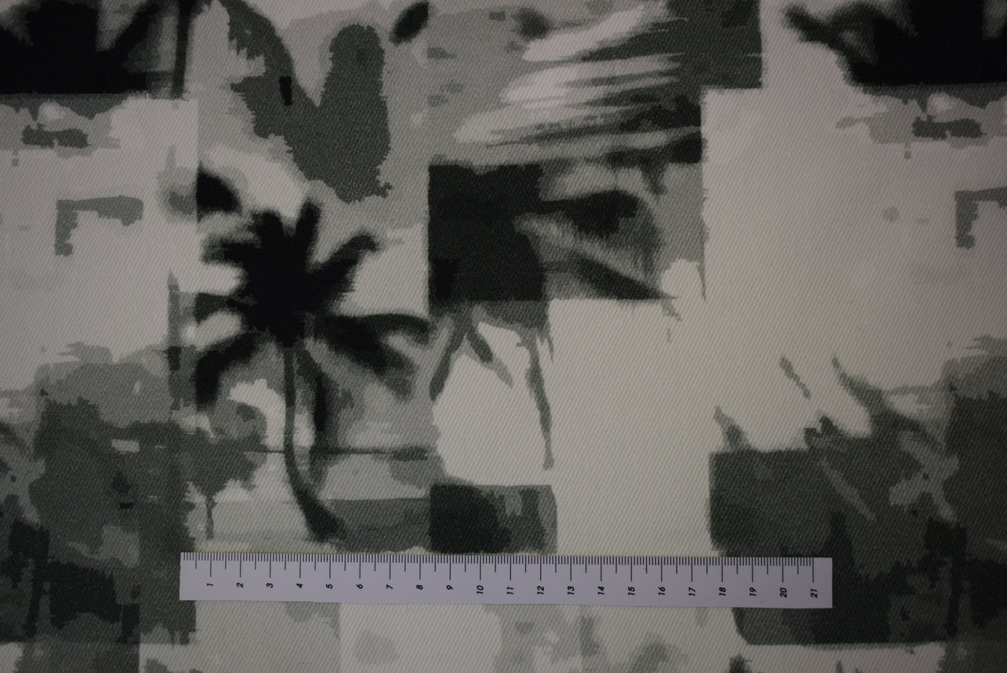 'Miami Shadow' Printed Cotton Drill