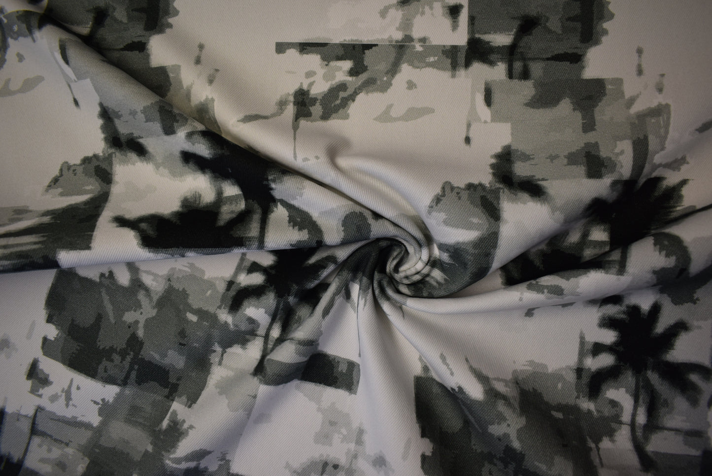 'Miami Shadow' Printed Cotton Drill