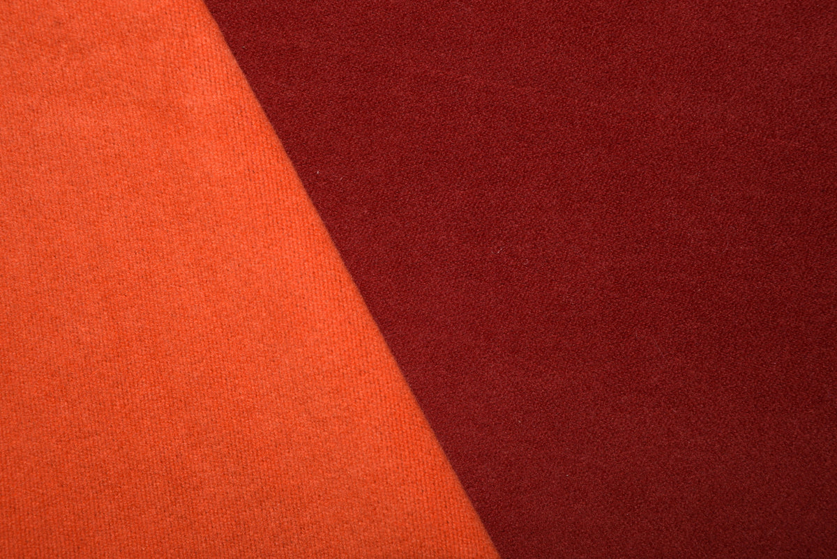 Crimson/Flame Reversible Moleskin Type