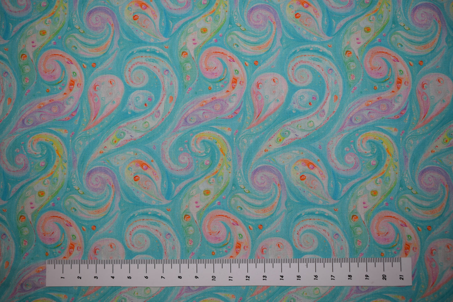 Aqua Paisley