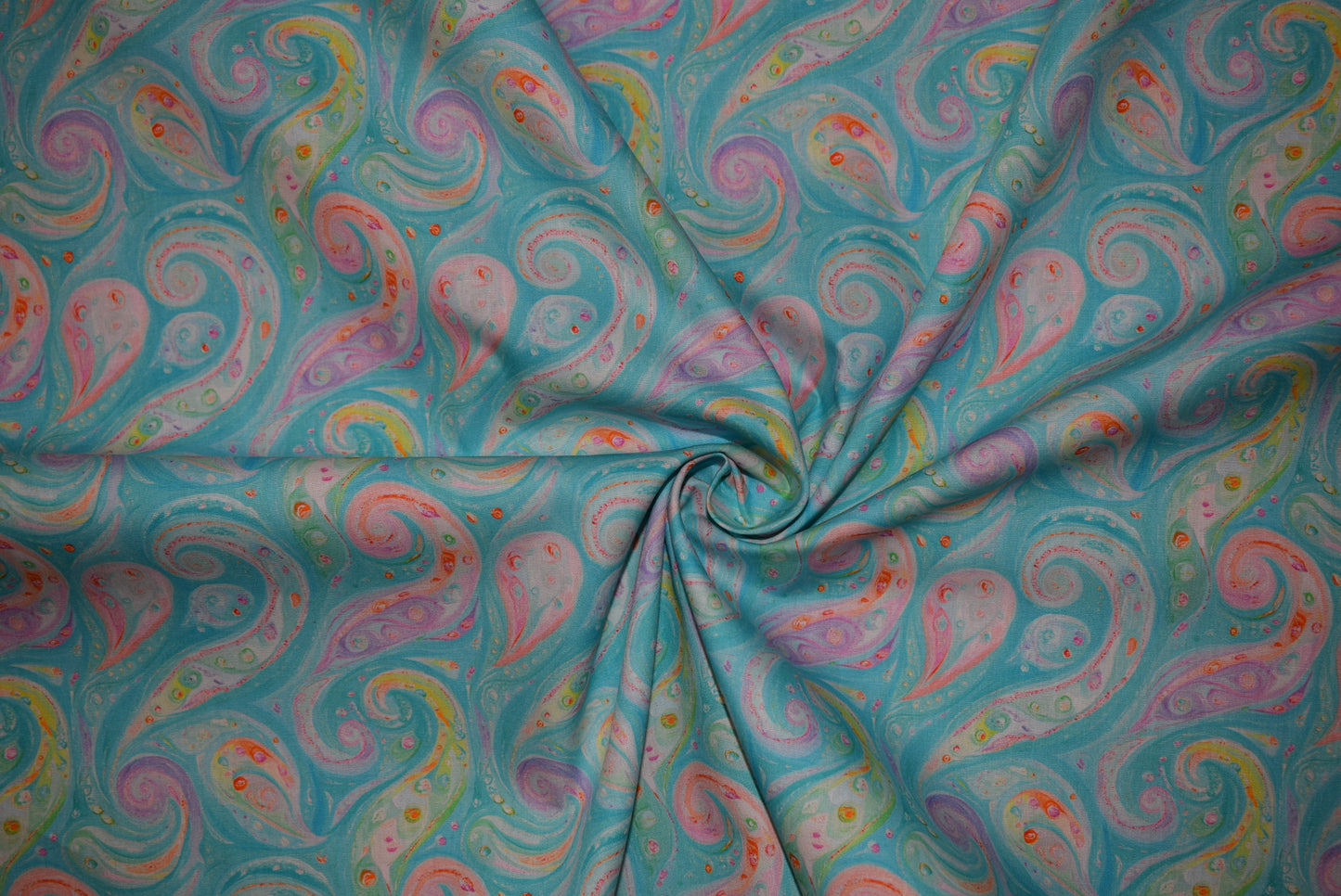 Aqua Paisley
