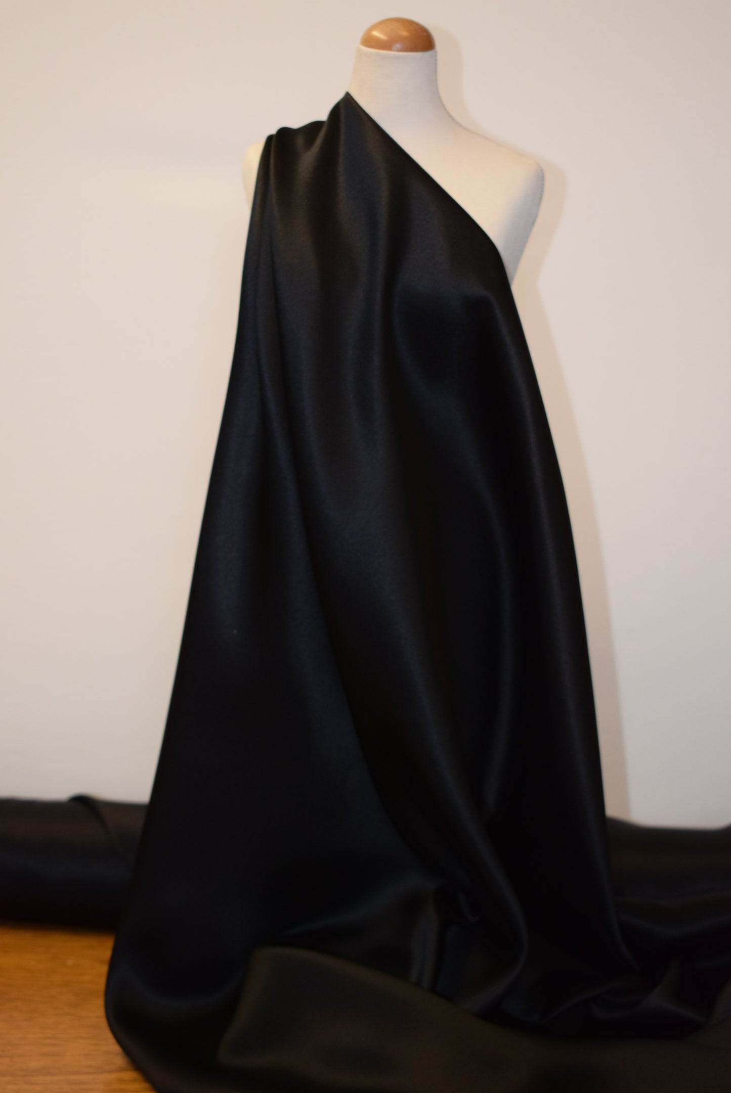 Silk Double Satin - Black