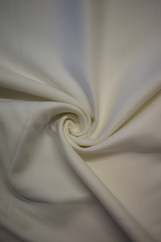 Off-White Tencel & Cotton Twill