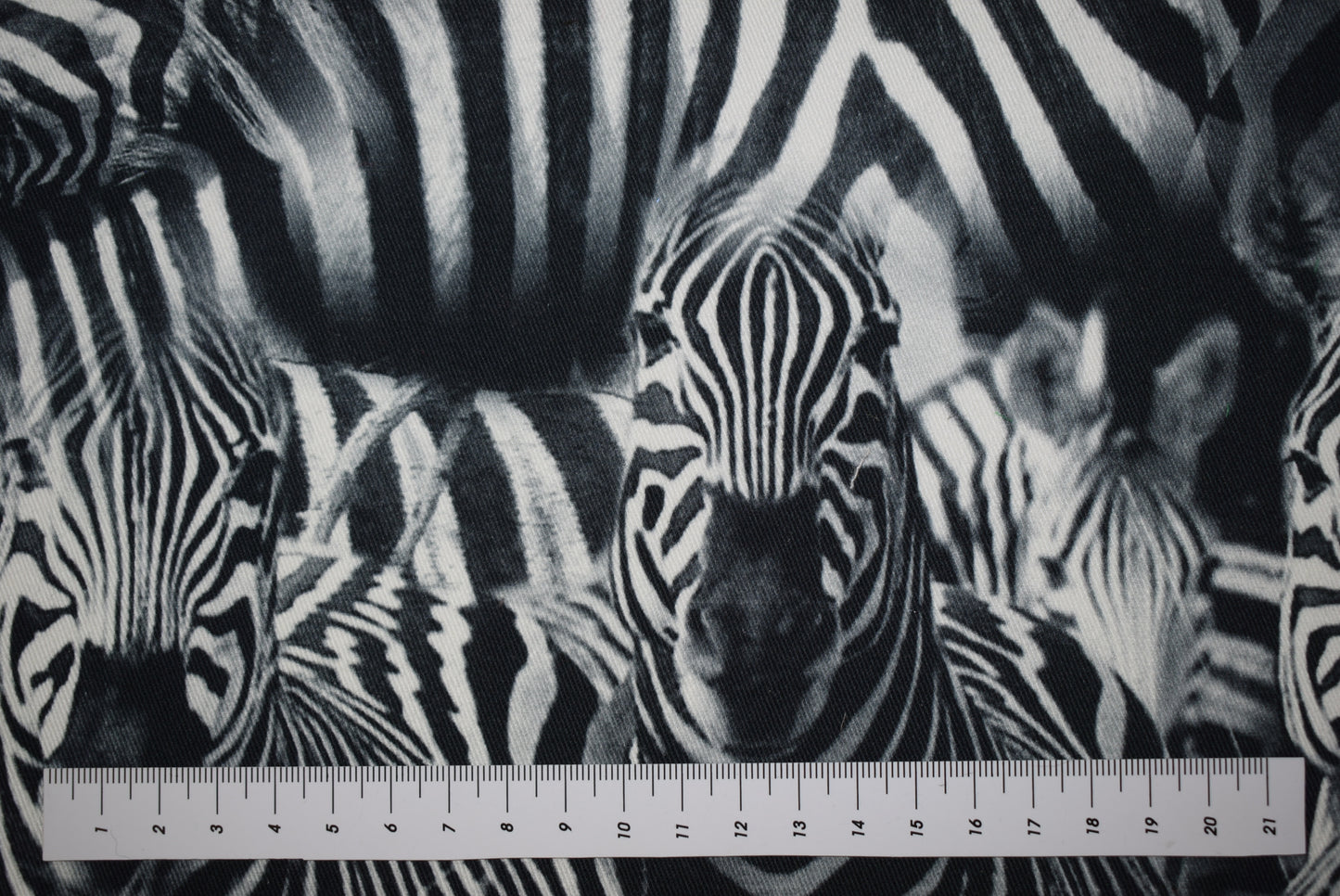 'Zebras' Digital Print Twill