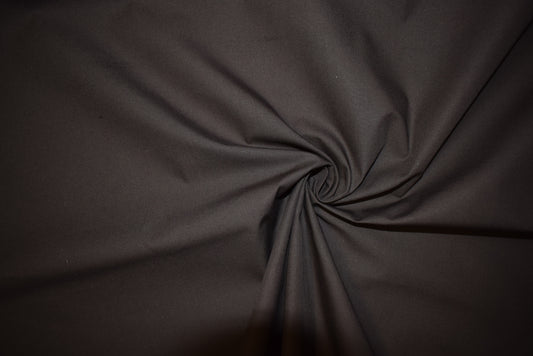 Dark Brown Mid-Weight Poplin