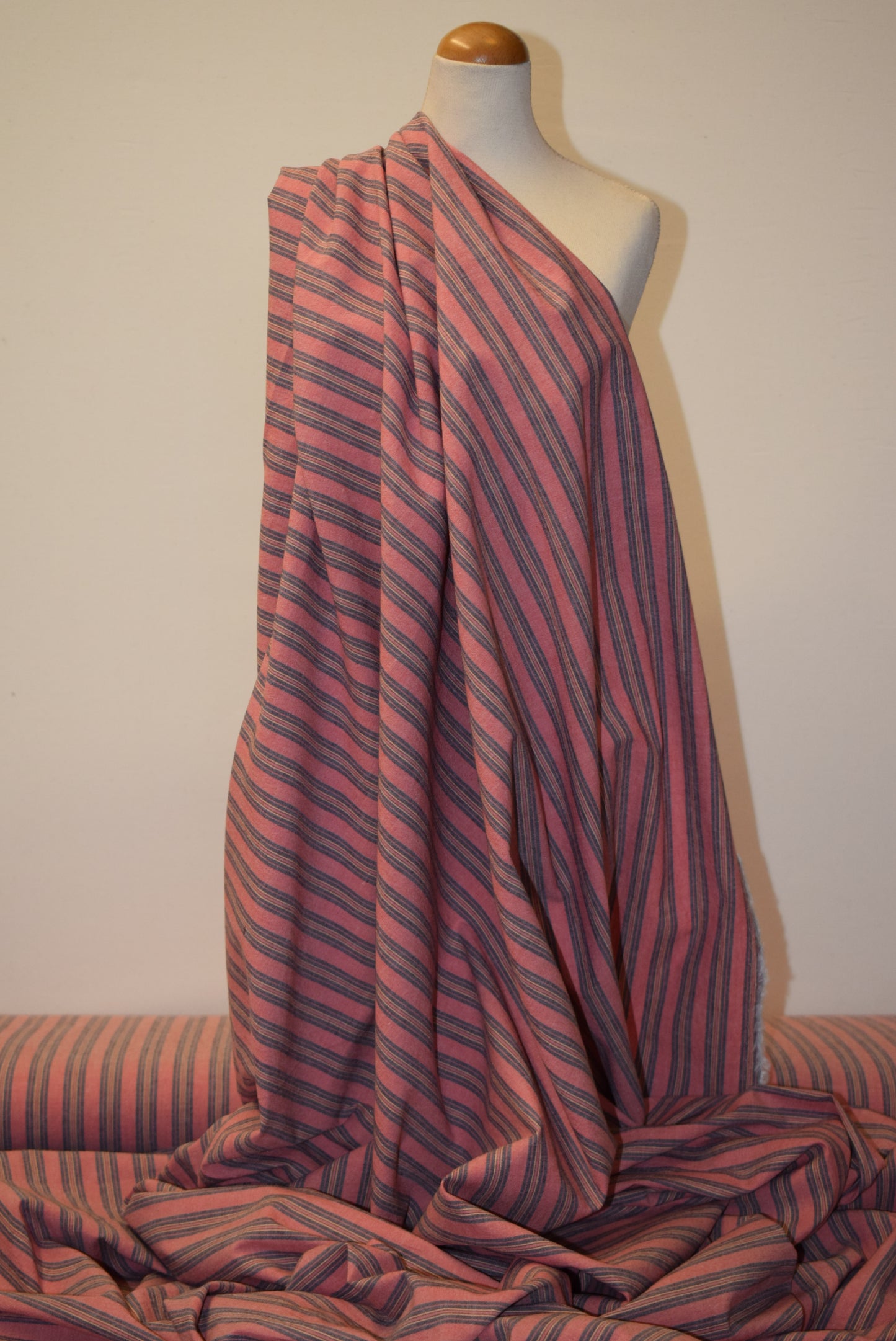 Strawberry Stripe Chambray