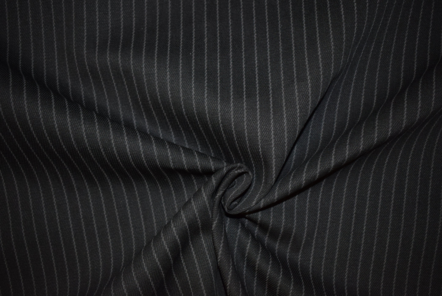 Grey 'Rope Stripe' on Black Drill