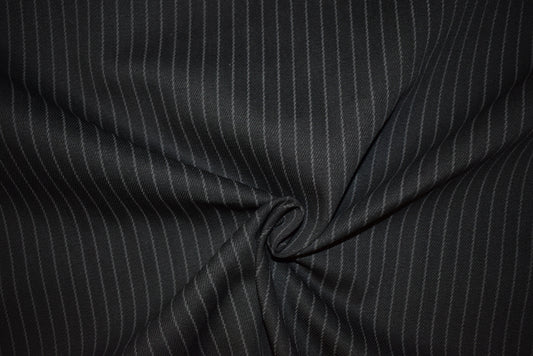 Grey 'Rope Stripe' on Black Drill