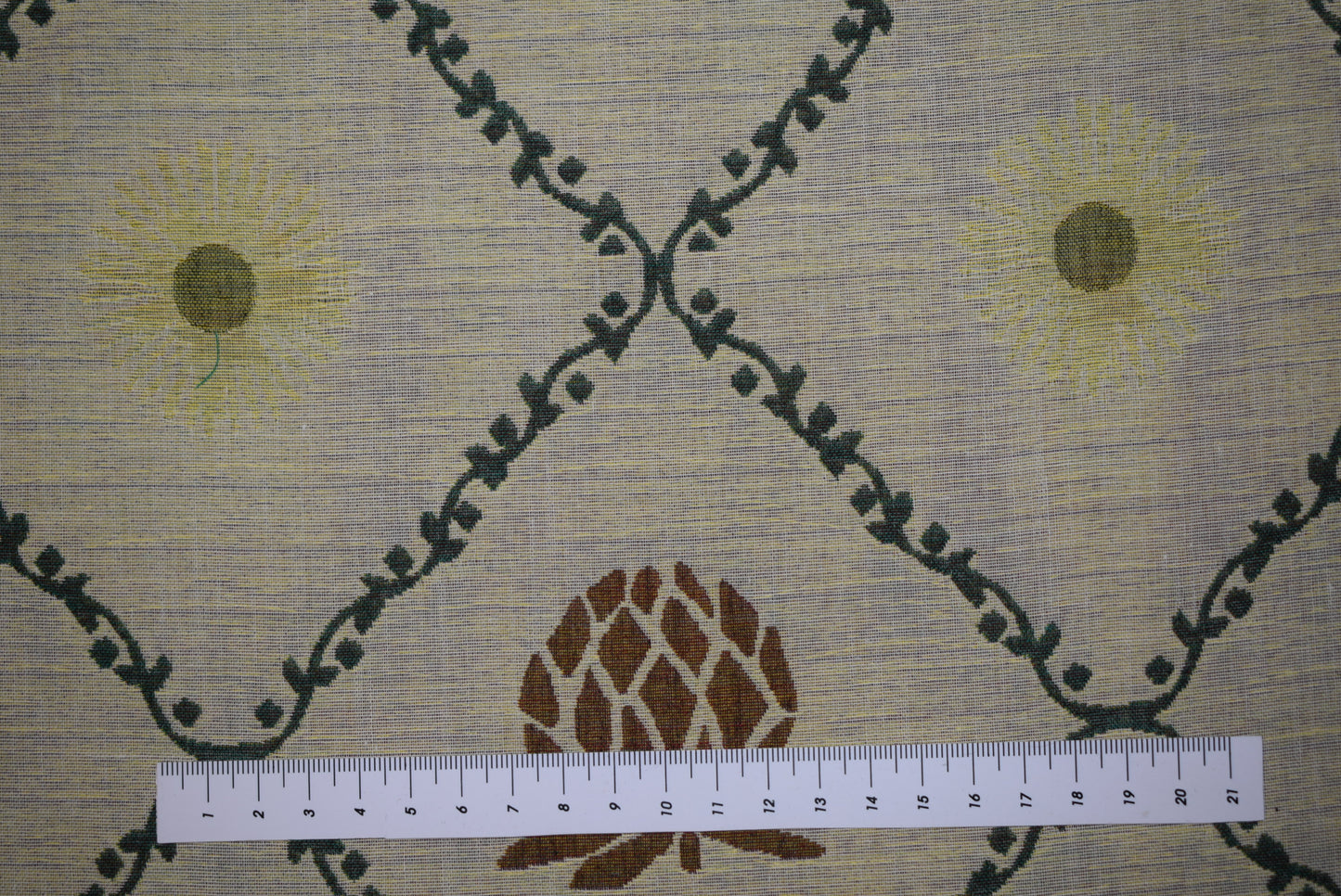 'Cone & Trellis' Guaze Doublecloth