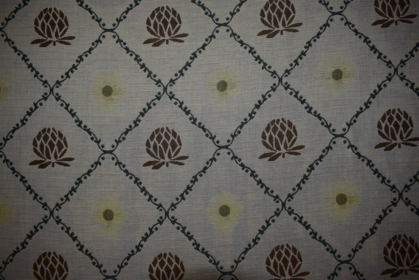 'Cone & Trellis' Guaze Doublecloth