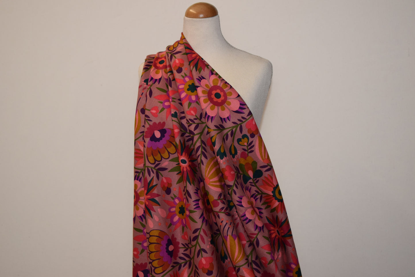 Allegory' Japanese Print -Coral