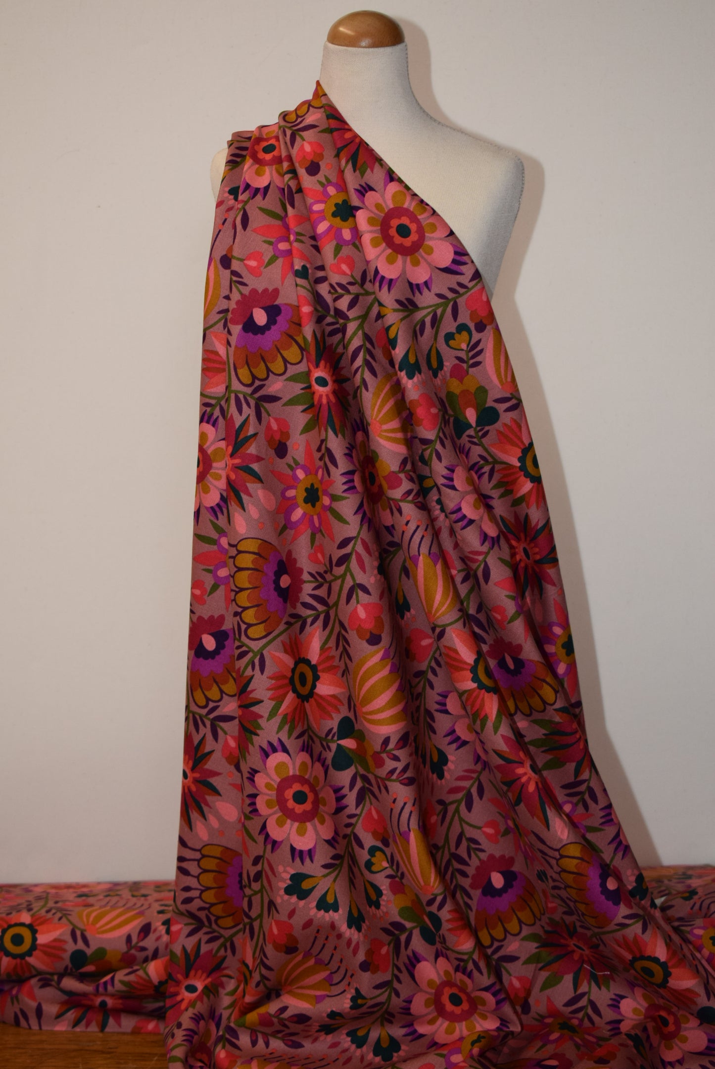 Allegory' Japanese Print -Coral