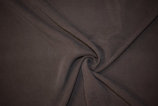 Chocolate 'Angel Skin' Tencel Twill