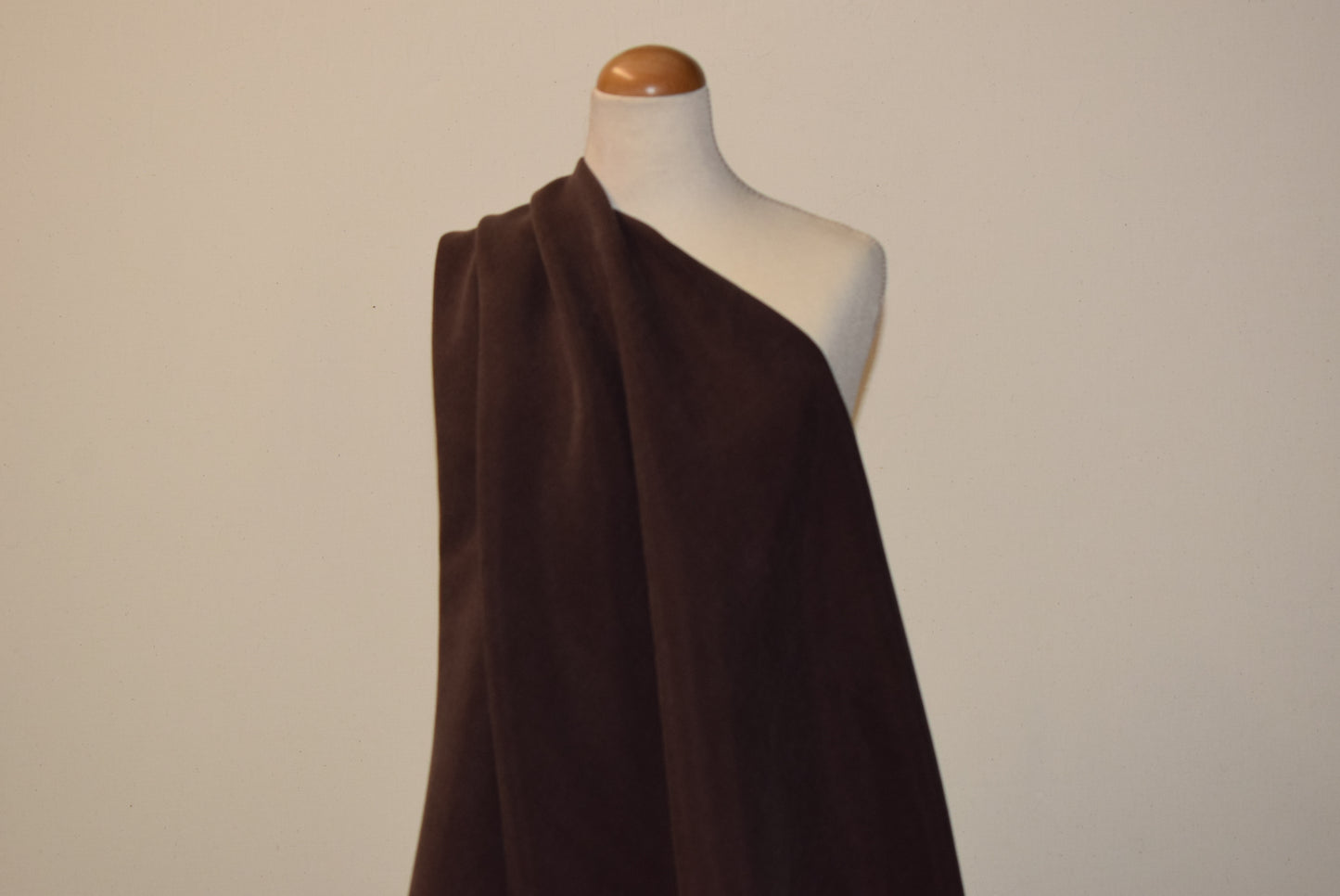 Chocolate 'Angel Skin' Tencel Twill