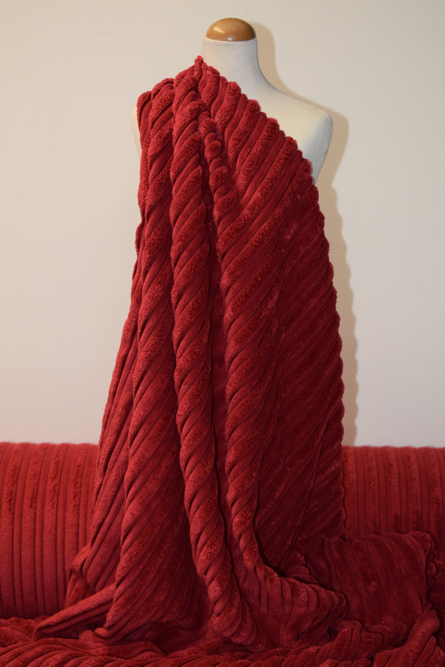 Corded Velvet 'Thick Rib' - Wine