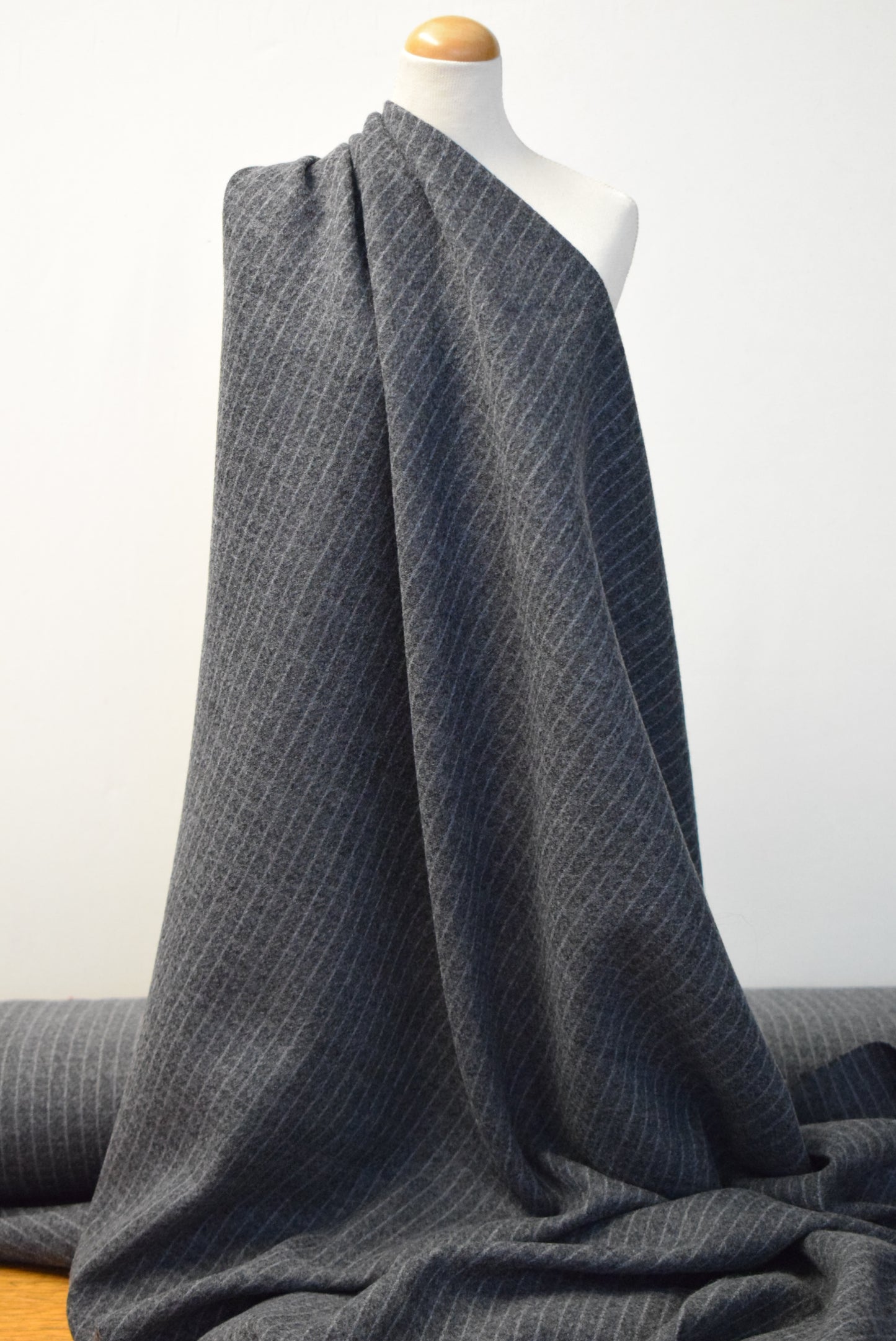 Charcoal Pinstripe Flannel