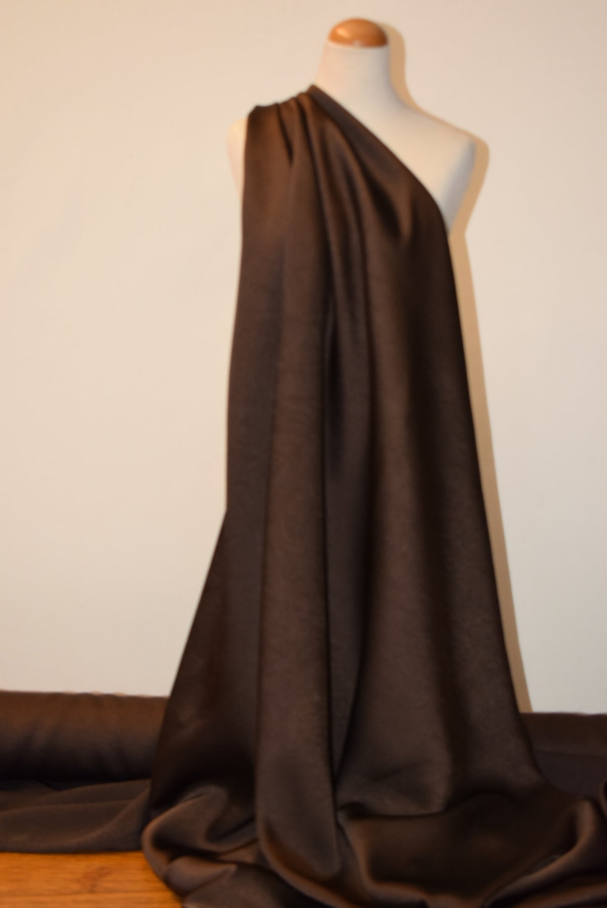 Brown Crushed Satin