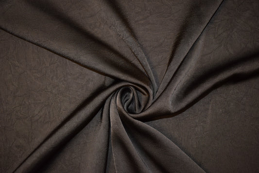 Brown Crushed Satin
