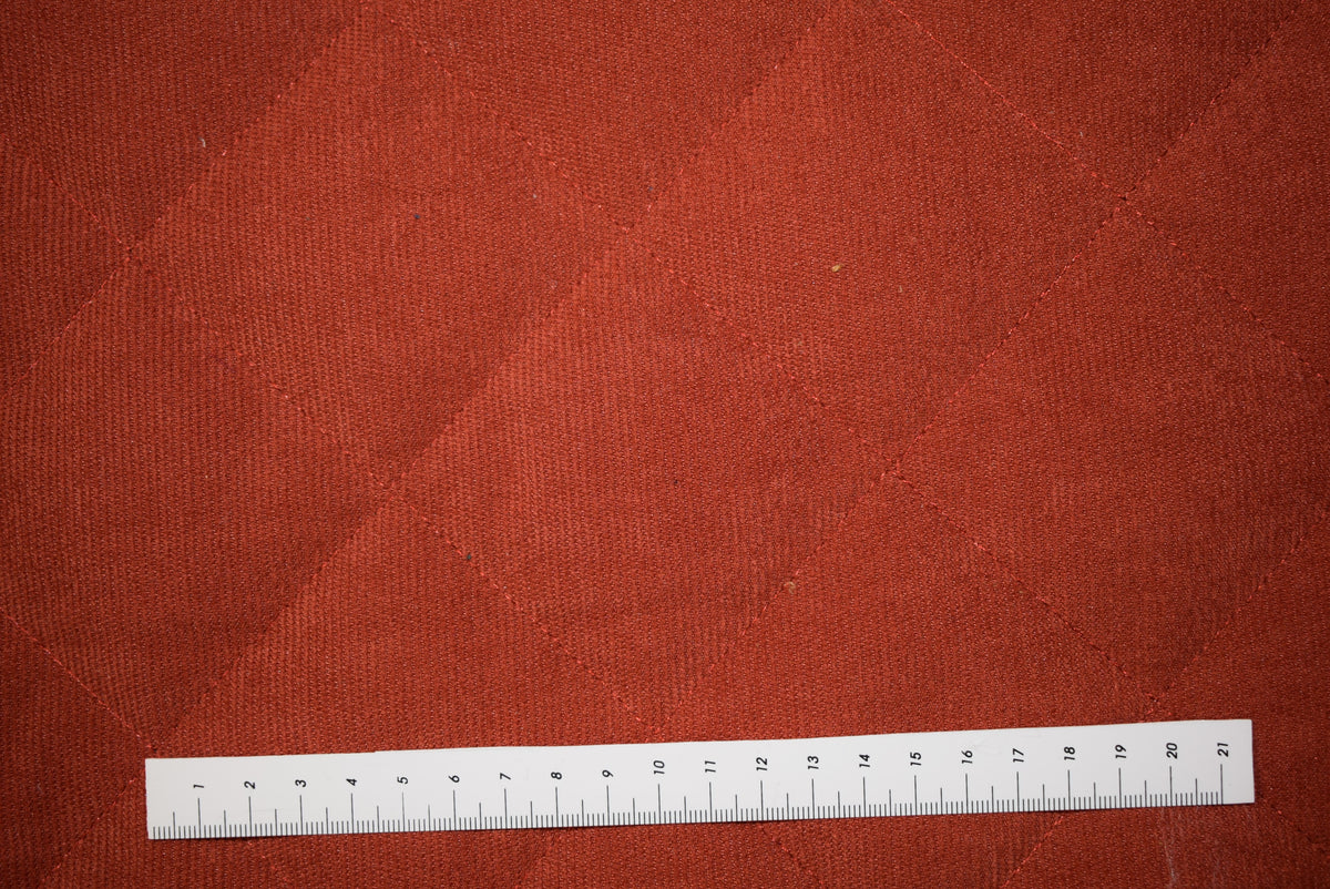 Rust Cord Effect Water Resistant Quilting